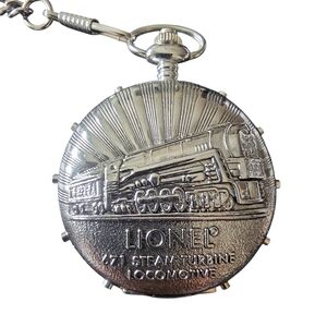 New Turbine Lionel 100th Anniversary commemorative Silver pocket watch
